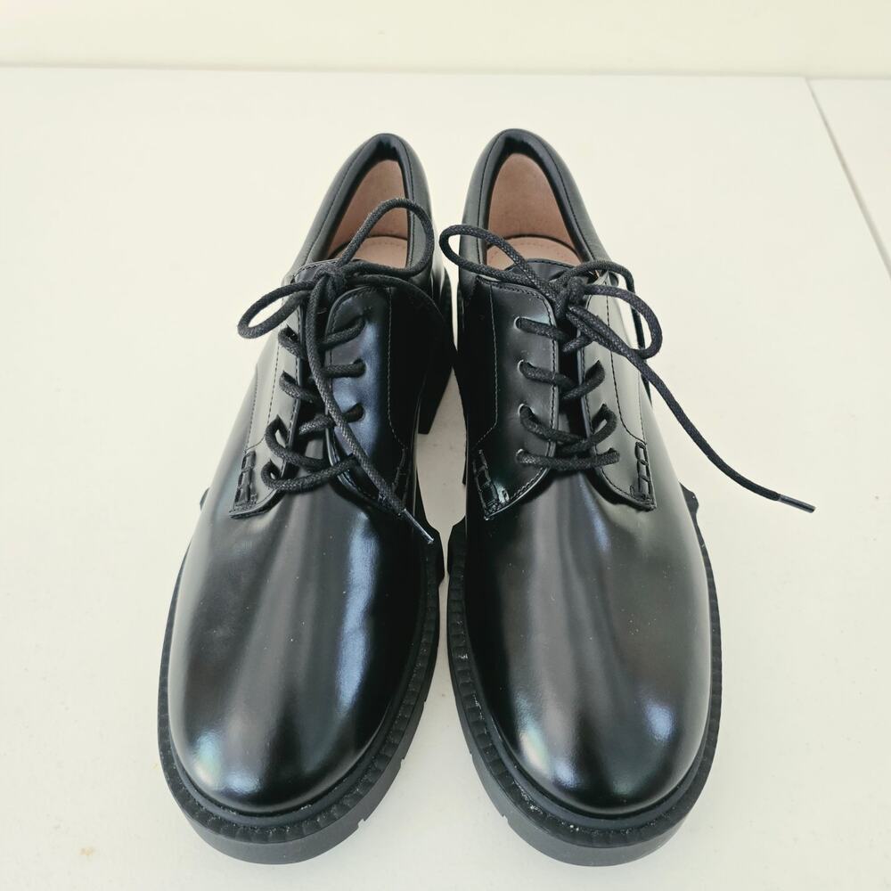 Coach Lyla Platform Derby Black Leather Oxford NEW NWOB Women's Size 10 - Picture 9 of 14